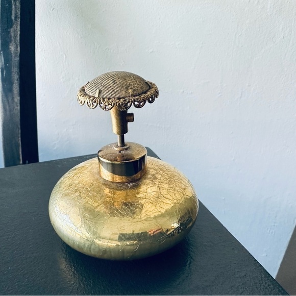 Vintage Devilbiss Empty Bottle Atomizer Fragrance Cased Glass Gold Antique - Picture 15 of 16